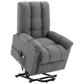 Sillón de masaje elevable tela gris claro de , Sillones de masaje eléctricos - Ref: Foro24-321390, Precio: 393,54 €, Descuent...