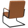 Silla voladiza cuero sintético marrón mate de , Sillones - Ref: Foro24-325781, Precio: 142,73 €, Descuento: %