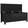 Caja de almacenaje y cojín madera ingeniería negro brillo de , Baúles de almacenamiento - Ref: Foro24-326775, Precio: 128,64 ...
