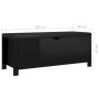 Caja de almacenaje y cojín madera ingeniería negro brillo de , Baúles de almacenamiento - Ref: Foro24-326775, Precio: 128,64 ...