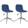 Sillas de comedor giratorias 2 unidades tela azul de , Sillas de comedor - Ref: Foro24-334055, Precio: 95,95 €, Descuento: %