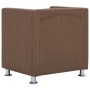 Sillón en forma de cubo de tela marrón de , Sillones - Ref: Foro24-282146, Precio: 142,50 €, Descuento: %