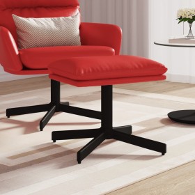 Reposapiés de cuero sintético color vino 60x60x36 cm de , Otomanas - Ref: Foro24-341641, Precio: 48,59 €, Descuento: %