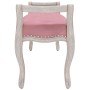 Banco de terciopelo rosa 110x45x60 cm de , Bancos - Ref: Foro24-344441, Precio: 136,94 €, Descuento: %
