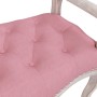 Banco de terciopelo rosa 110x45x60 cm de , Bancos - Ref: Foro24-344441, Precio: 136,94 €, Descuento: %