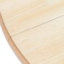 Mesa de comedor madera maciza de caucho blanco y marrón 106 cm en Mesas de comedor | Comprar online en Foru.es