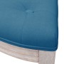 Banco de terciopelo azul 110,5x45x49 cm de , Bancos - Ref: Foro24-344417, Precio: 82,29 €, Descuento: %