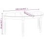 Banco de terciopelo azul 110,5x45x49 cm de , Bancos - Ref: Foro24-344417, Precio: 82,29 €, Descuento: %