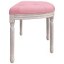 Banco de terciopelo rosa 110,5x45x49 cm de , Bancos - Ref: Foro24-344420, Precio: 138,35 €, Descuento: %