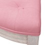 Banco de terciopelo rosa 110,5x45x49 cm de , Bancos - Ref: Foro24-344420, Precio: 138,35 €, Descuento: %