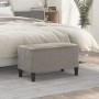 Banco de terciopelo gris claro 70x35x41 cm de , Bancos - Ref: Foro24-349397, Precio: 44,95 €, Descuento: %
