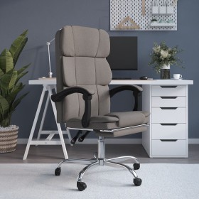 Silla de oficina reclinable de tela gris taupé de , Sillas de oficina - Ref: Foro24-349625, Precio: 123,89 €, Descuento: %