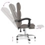 Silla de oficina reclinable de tela gris taupé de , Sillas de oficina - Ref: Foro24-349625, Precio: 123,89 €, Descuento: %