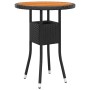 Juego de comedor para jardín 3 piezas ratán sintético negro de vidaXL, Conjuntos de jardín - Ref: Foro24-3058545, Precio: 281...