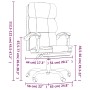 Silla de oficina reclinable de tela gris taupé de , Sillas de oficina - Ref: Foro24-349625, Precio: 123,89 €, Descuento: %