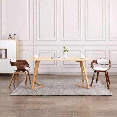 Sillas de comedor 2 unidades madera curvada y cuero sintético de , Sillas de comedor - Ref: Foro24-287386, Precio: 315,93 €, ...