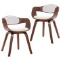 Sillas de comedor 2 unidades madera curvada y cuero sintético de , Sillas de comedor - Ref: Foro24-287386, Precio: 315,93 €, ...