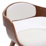Sillas de comedor 2 unidades madera curvada y cuero sintético de , Sillas de comedor - Ref: Foro24-287386, Precio: 315,93 €, ...