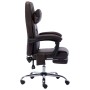 Silla de oficina de masaje de cuero sintético marrón de , Sillas de oficina - Ref: Foro24-20297, Precio: 193,22 €, Descuento: %
