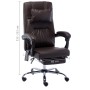 Silla de oficina de masaje de cuero sintético marrón de , Sillas de oficina - Ref: Foro24-20297, Precio: 193,22 €, Descuento: %