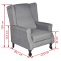 Sillón de tela gris de , Sillones - Ref: Foro24-242206, Precio: 275,73 €, Descuento: %