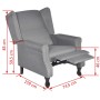Sillón de tela gris de , Sillones - Ref: Foro24-242206, Precio: 275,73 €, Descuento: %
