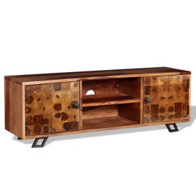 Mueble de TV de madera maciza de sheesham 120x30x40 cm de , Muebles TV - Ref: Foro24-243965, Precio: 228,34 €, Descuento: %