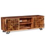 Mueble de TV de madera maciza de sheesham 120x30x40 cm de , Muebles TV - Ref: Foro24-243965, Precio: 228,34 €, Descuento: %