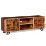 Mueble de TV de madera maciza de sheesham 120x30x40 cm de , Muebles TV - Ref: Foro24-243965, Precio: 228,34 €, Descuento: %