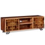 Mueble de TV de madera maciza de sheesham 120x30x40 cm de , Muebles TV - Ref: Foro24-243965, Precio: 228,34 €, Descuento: %