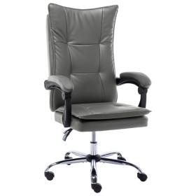 Silla de oficina de cuero sintético gris antracita de , Sillas de oficina - Ref: Foro24-20350, Precio: 177,94 €, Descuento: %