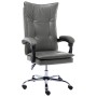 Silla de oficina de cuero sintético gris antracita de , Sillas de oficina - Ref: Foro24-20350, Precio: 177,94 €, Descuento: %