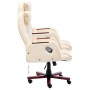 Silla de oficina de cuero sintético crema de , Sillas de oficina - Ref: Foro24-20378, Precio: 250,14 €, Descuento: %