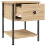 Mesita noche 2 uds madera ingeniería roble Sonoma 34x35,5x45 cm de , Mesitas de noche - Ref: Foro24-825856, Precio: 76,23 €, ...