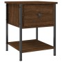 Mesita de noche madera de ingeniería marrón roble 34x35,5x45 cm de , Mesitas de noche - Ref: Foro24-825861, Precio: 38,62 €, ...