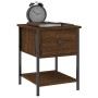 Mesita de noche madera de ingeniería marrón roble 34x35,5x45 cm de , Mesitas de noche - Ref: Foro24-825861, Precio: 38,62 €, ...