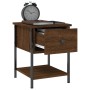 Mesita de noche madera de ingeniería marrón roble 34x35,5x45 cm de , Mesitas de noche - Ref: Foro24-825861, Precio: 38,62 €, ...