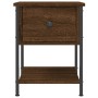 Mesita de noche madera de ingeniería marrón roble 34x35,5x45 cm de , Mesitas de noche - Ref: Foro24-825861, Precio: 38,62 €, ...