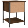 Mesita de noche madera de ingeniería marrón roble 34x35,5x45 cm de , Mesitas de noche - Ref: Foro24-825861, Precio: 38,62 €, ...