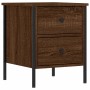 Mesita de noche madera de ingeniería marrón roble 40x42x50 cm de , Mesitas de noche - Ref: Foro24-825991, Precio: 45,65 €, De...