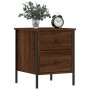 Mesita de noche madera de ingeniería marrón roble 40x42x50 cm de , Mesitas de noche - Ref: Foro24-825991, Precio: 45,65 €, De...