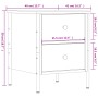 Mesita de noche madera de ingeniería marrón roble 40x42x50 cm de , Mesitas de noche - Ref: Foro24-825991, Precio: 45,65 €, De...