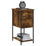 Mesita de noche madera de ingeniería roble ahumado 32x42x70 cm de , Mesitas de noche - Ref: Foro24-826097, Precio: 50,80 €, D...