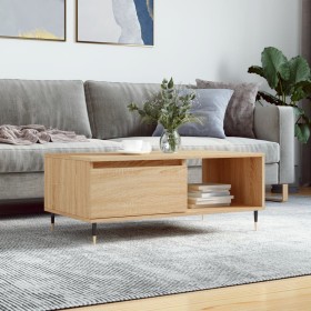 Mesa de centro madera contrachapada roble Sonoma 90x50x36,5 cm de , Mesas de centro - Ref: Foro24-830559, Precio: 62,67 €, De...
