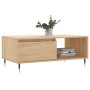 Mesa de centro madera contrachapada roble Sonoma 90x50x36,5 cm de , Mesas de centro - Ref: Foro24-830559, Precio: 62,67 €, De...
