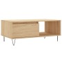 Mesa de centro madera contrachapada roble Sonoma 90x50x36,5 cm de , Mesas de centro - Ref: Foro24-830567, Precio: 63,84 €, De...