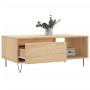 Mesa de centro madera contrachapada roble Sonoma 90x50x36,5 cm de , Mesas de centro - Ref: Foro24-830567, Precio: 63,84 €, De...