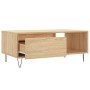 Mesa de centro madera contrachapada roble Sonoma 90x50x36,5 cm de , Mesas de centro - Ref: Foro24-830567, Precio: 63,84 €, De...