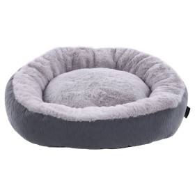 FLAMINGO Cesta para mascotas Suza redonda gris 50x50x15 cm de , Camas para perros - Ref: Foro24-443246, Precio: 44,07 €, Desc...