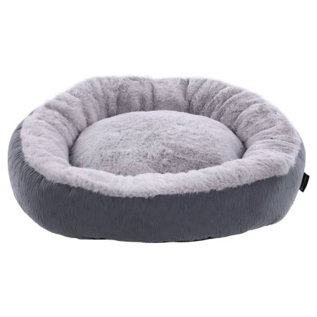 FLAMINGO Cesta para mascotas Suza redonda gris 50x50x15 cm de , Camas para perros - Ref: Foro24-443246, Precio: 44,07 €, Desc...